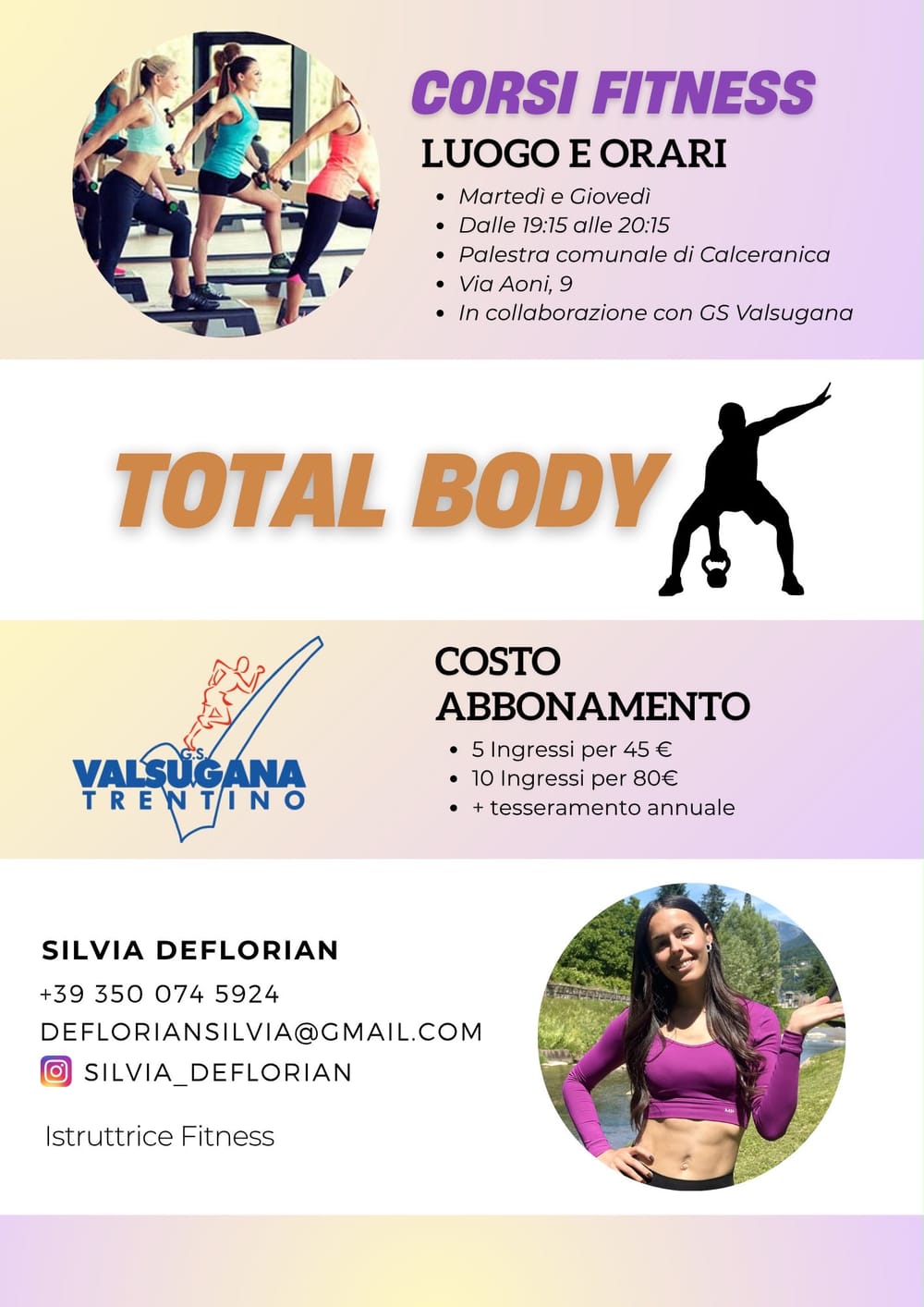 Locandina del corso Total body 2026-2027